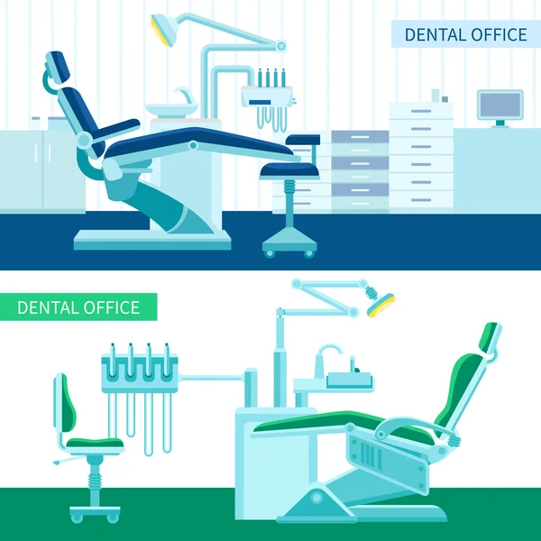 Dental Room Banner Set – Stock-vektor