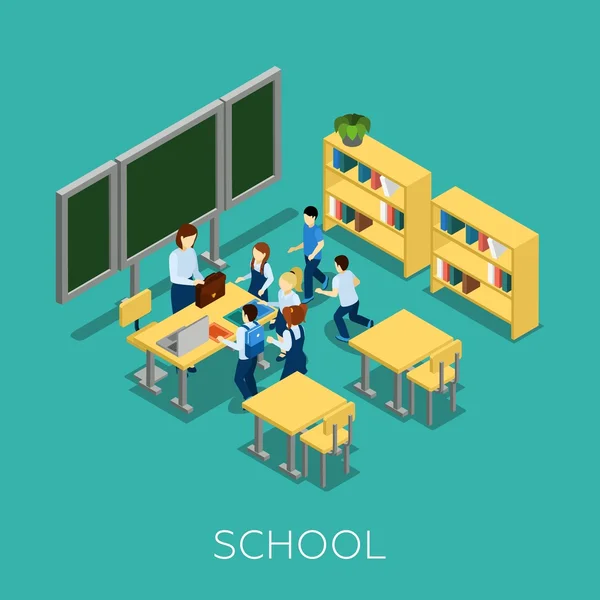 School en leren van illustratie — Stockvector