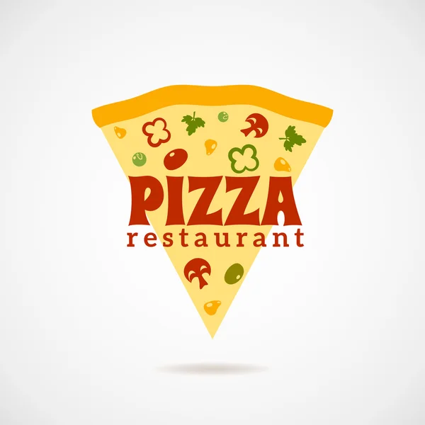 Pencitraan Pizza Logo - Stok Vektor