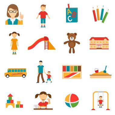 Anaokulu Icons Set