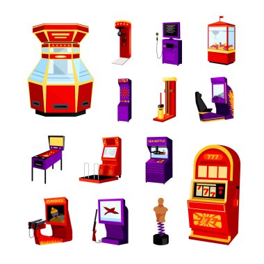 Oyun makinesi Icons Set