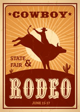 Advertisement Rodeo Poster clipart