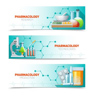 Farmakoloji 3 yatay Banner ayarla