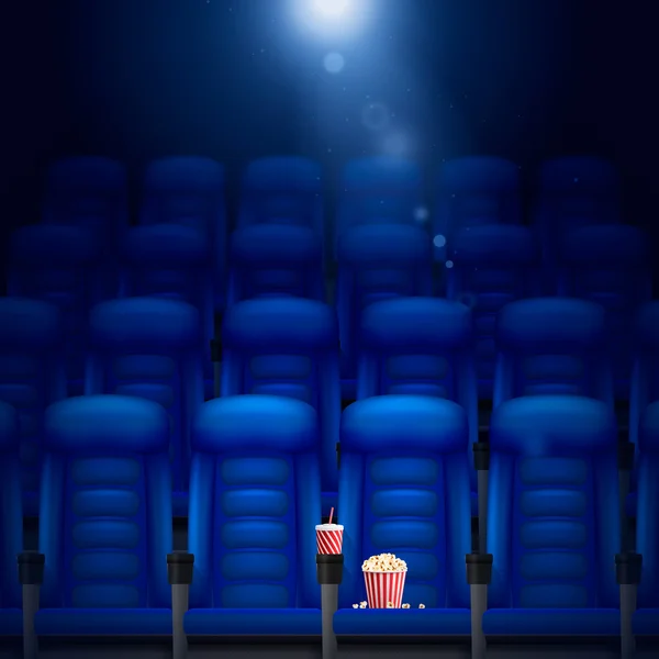 Lege Cinema Hall illustratie — Stockvector