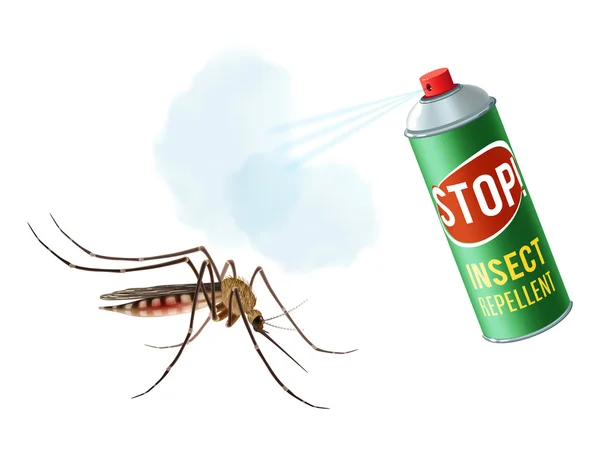Анти-спрей комарів — стоковий вектор