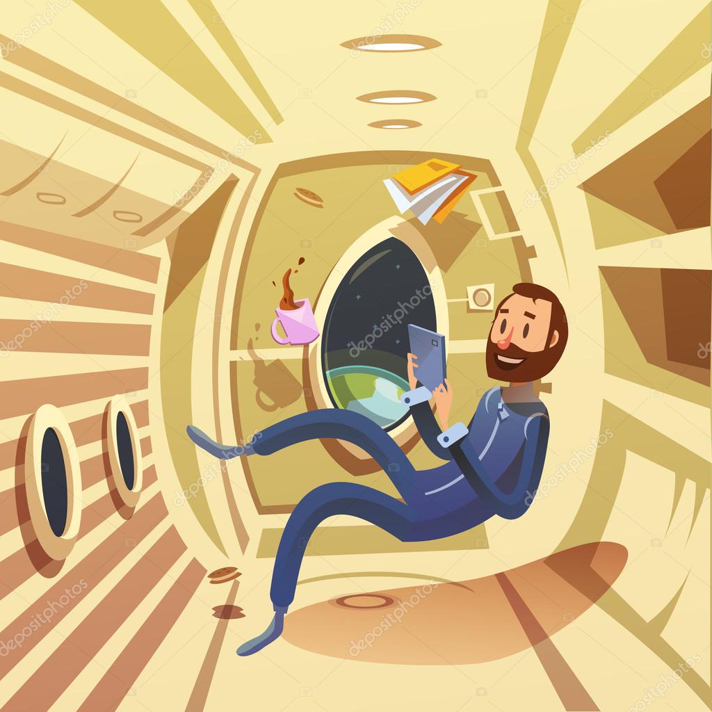 Spaceship Interior Layout Spaceship Interior Illustration