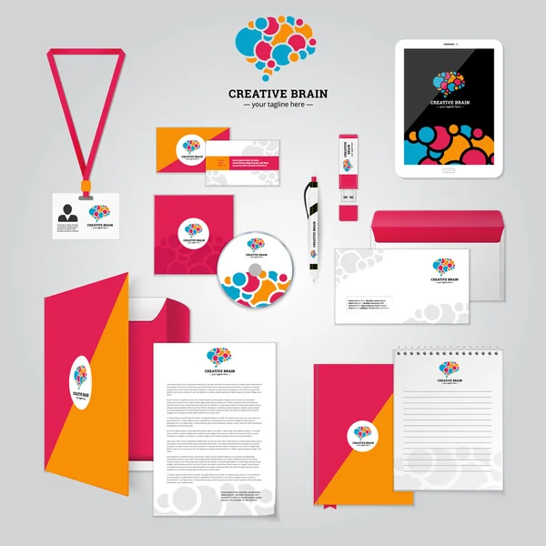 Social Relation Corporate Identity Plakat — Stockvektor