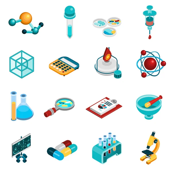 Wetenschap icons set — Stockvector