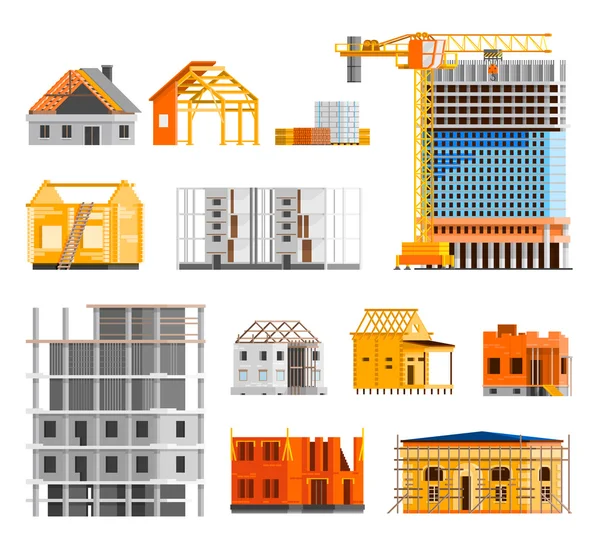 Conjunto de ícones de construção —  Vetores de Stock