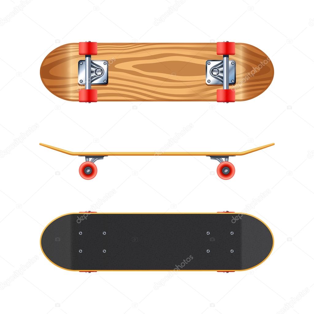 Skateboard Deck Side View