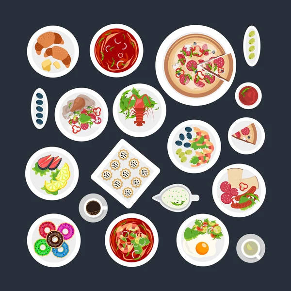 Alimentation Set Top View — Image vectorielle
