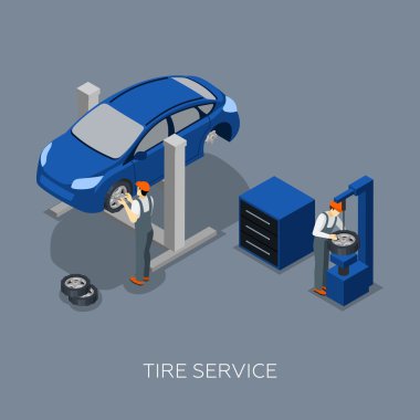 Lastikler Oto Servis İyometrik Afiş