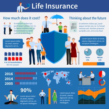 Life Insurance Infographics  clipart