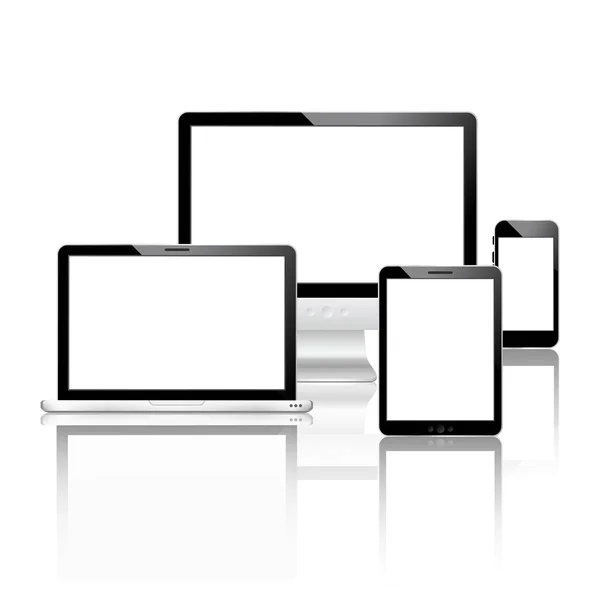 Mobile devices set — Stock Vector