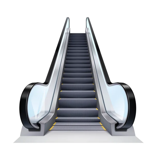 Illustration d'escalator réaliste — Image vectorielle