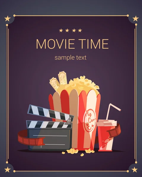 Plakát filmu — Stockový vektor