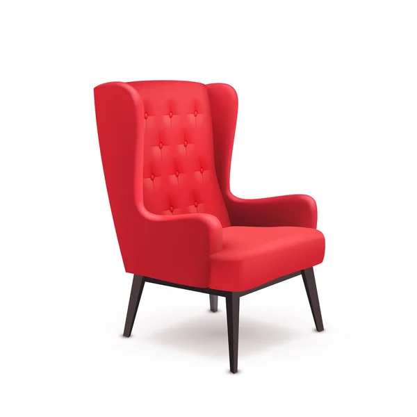 Chair Realistic Icon — ストックベクタ