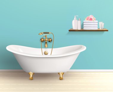 Banyo iç renkli Poster