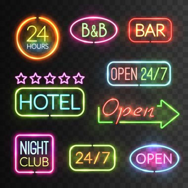 Neon Açık Tabela Seti