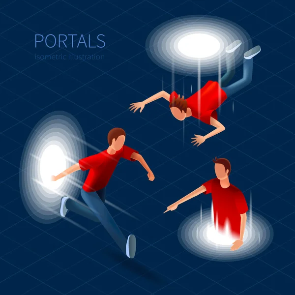 Ensemble de portails de sortie — Image vectorielle