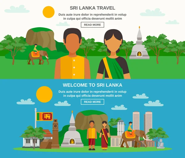 Cultura de Sri Lanka — Vector de stock