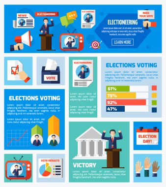 Elections And Voting Flat Collection clipart