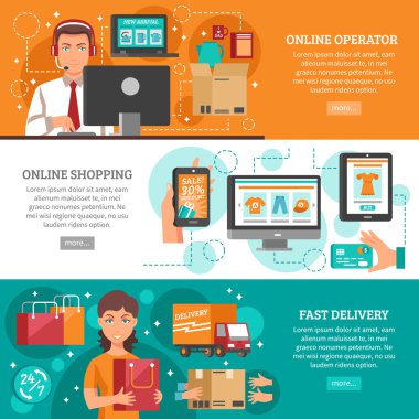 E-ticaret afiş kümesi