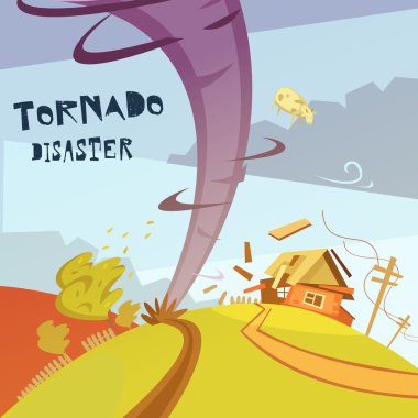 Tornado Afet İllüstrasyon