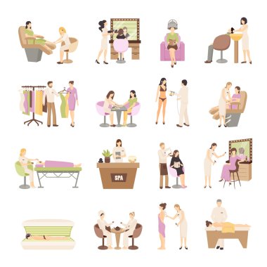 Güzellik Spa Salon insanlar kümesi