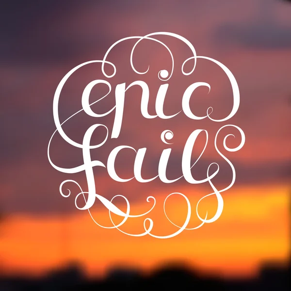 Epic Fail Ilustración — Vector de stock