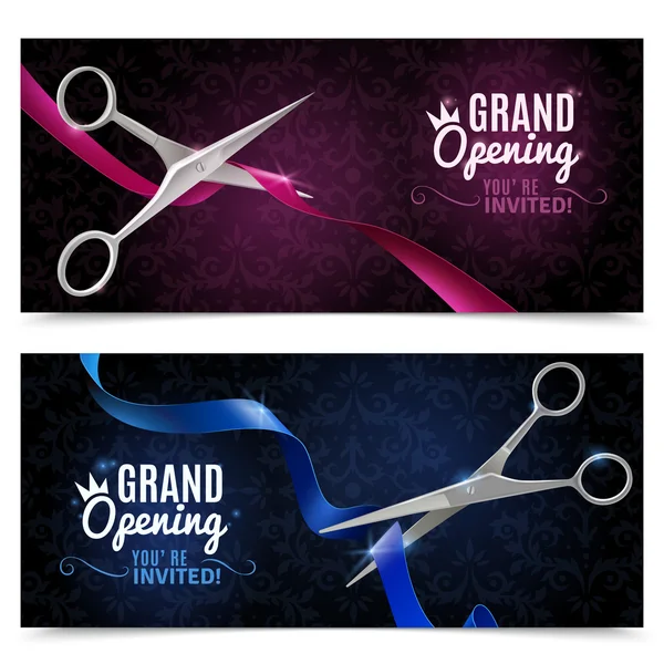 Grand Opening Banners Set — Stockvector