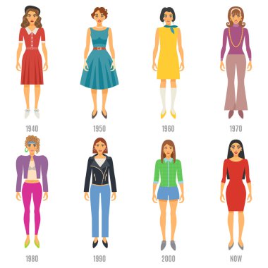 Moda Evrim Simgeleri Seti