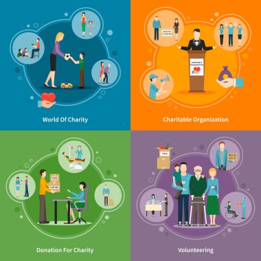 Charity Bağış 2x2 Simgeler Seti