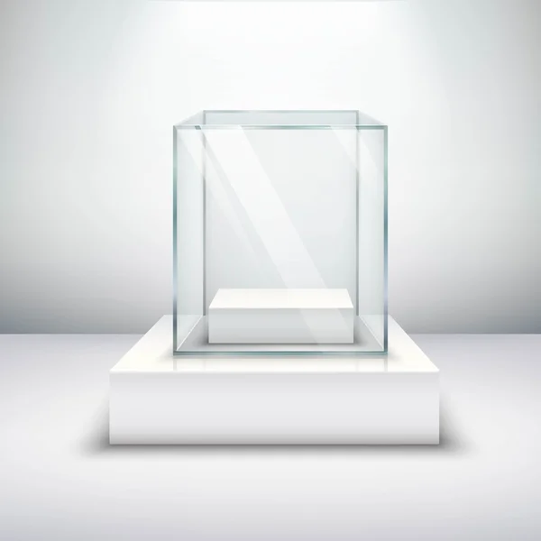 Vitrine en verre vide — Image vectorielle