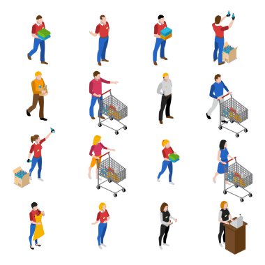 süpermarket Icons set