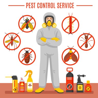 Pest Control Service Illustration clipart