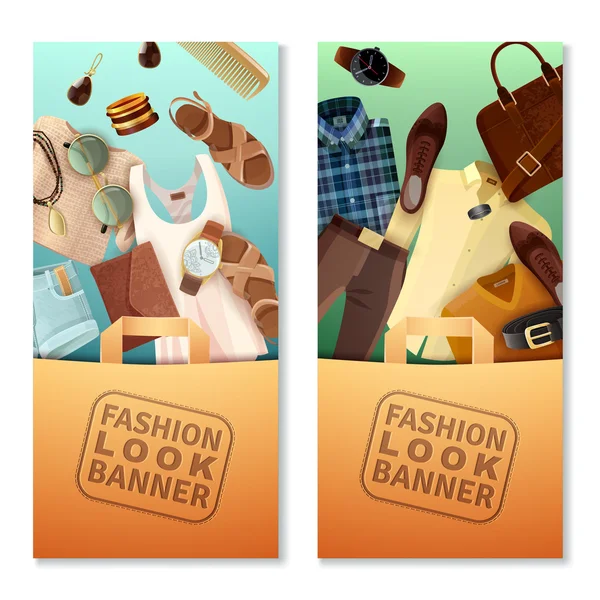 Fashion Look Banners — Stockvector