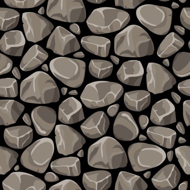 Rock Stone Seamless Pattern clipart