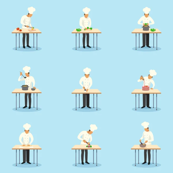 Cook Profession Icons Set