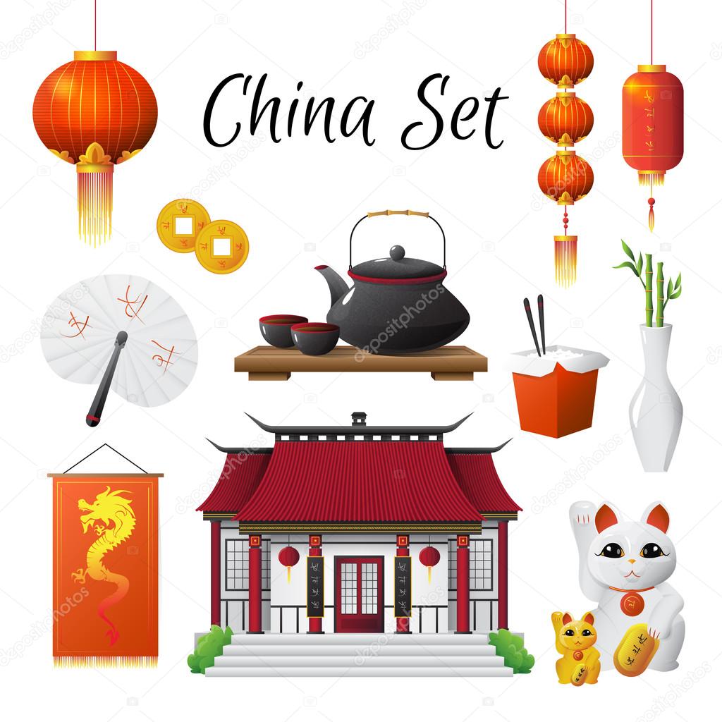 China Culture Traditions Symbols Collection 