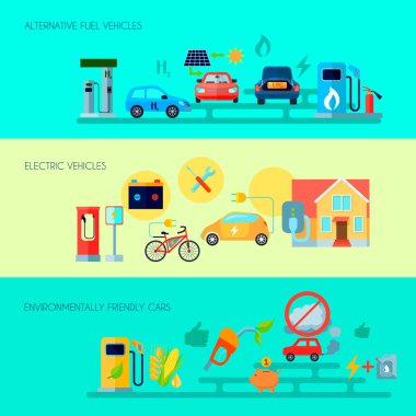 Alternatif enerji afiş kümesi