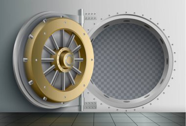 Banka Kasası Gerçekçi Kompozisyonu