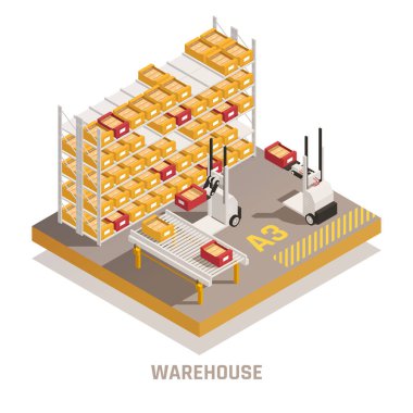 Depo Otomasyonu Isometric Element 