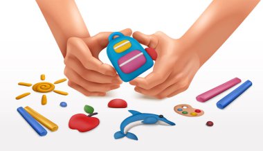 Plastik Sanat Çamuru Kompozisyonu