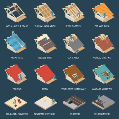 Roofer Isometric Set