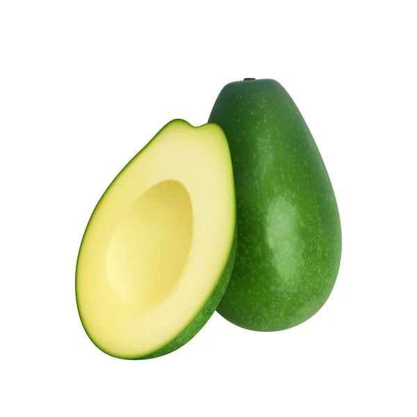 Realistische Avocado Fruit Samenstelling — Stockvector