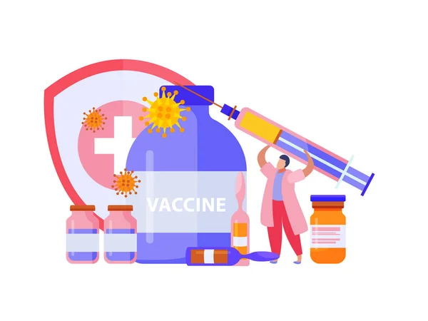 Vaccinationsplan bakgrund — Stock vektor