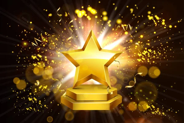 Shining Star Award Hintergrund — Stockvektor