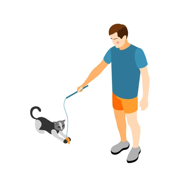 Leka med kattens sammansättning — Stock vektor