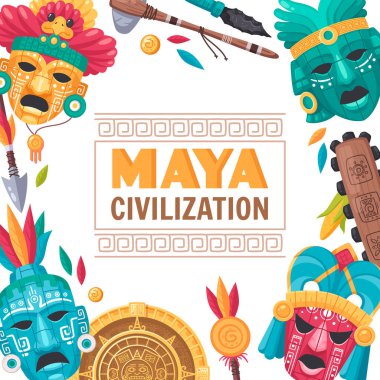 Maya Civilization Poster clipart